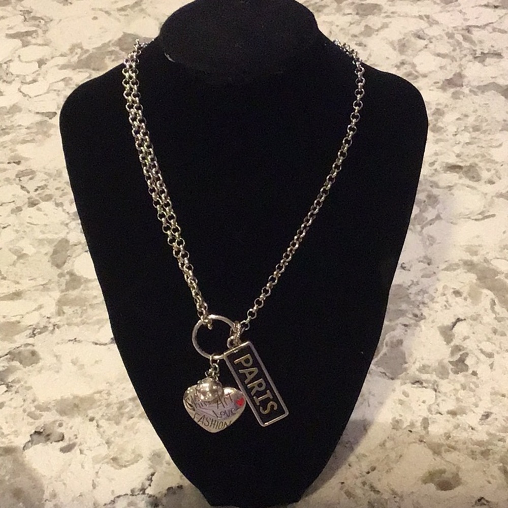 Brighton Silver Heart Charm Necklace